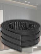 Ebony Black Peel &amp; Stick Slat Wall Panel - 10.2 x 250cm image