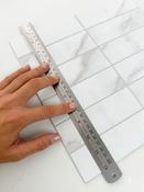 30cm Stainless Steel Ruler for Cutting Composite Tiles &amp; Wall Panels image
