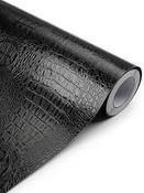 BLACK CROCODILE SKIN VINYL WRAP - BCS243