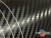 SAMPLE of 3D Carbon Fibre Black Vinyl Wrap - TBCF251