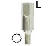 Universal Strimmer Gearbox L Profile Adaptor 44 Teeth
