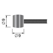 Replacement Flexible Cable - 19 wires - 2500mm - Ø ext: 2mm