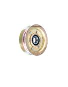 Replacement John Deere L110 L118 L120 L130 Flat Metal Tension Idler Pulley 92.1mm Diameter image