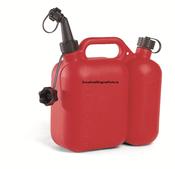 Tecomec Fuel Oil Combi-Can 5 Litres Fuel and 2.5 Litres Oil Red