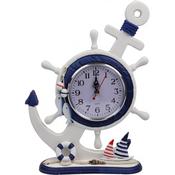 Wooden Anchor Clock 24X32cm