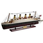 Wooden Titanic With Light 58X20cm