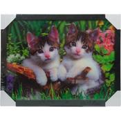 3D Picture Cat 32.5X42.5cm image