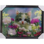 3D Picture Cat 32.5X42.5cm image