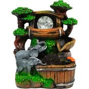 Water Foundation With LED Light-Elephant 18X13X25cm