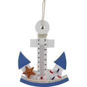 Wooden Anchor With Thermometer 16X21cm (8)