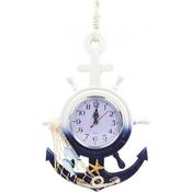 Wooden Anchor With Clock 34X23.5cm
