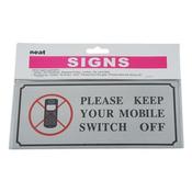 Mobile Switch Off Sign 12/Pk