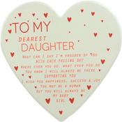 Porcelain Heart Plaque 15cm*14cm