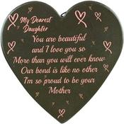 Porcelain Heart Plaque 15cm*14cm