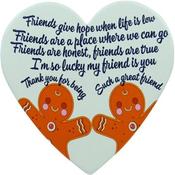 Porcelain Heart Plaque 15cm*14cm