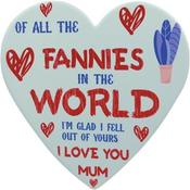 Porcelain Heart Plaque 15cm*14cm