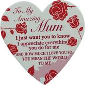Porcelain Heart Plaque 15cm*14cm