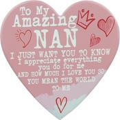 Porcelain Heart Plaque 15cm*14cm