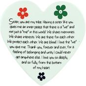 Porcelain Heart Plaque 15cm*14cm