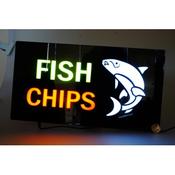LED FISH CHIPS SIGN image