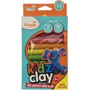 Vneeds Kidz Clay12 Colours, 200g (12) image