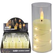 LED Flameless Candle with String Lights Decoration (12)