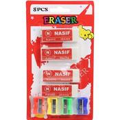 4 Sharpener+4 Eraser(12)