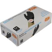 100pc Powder Free Black Nitrile Glove-M image