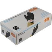 100pc Powder Free Black Nitrile Glove-XL image