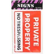 No Trespassing Sign 20X31cm (12)