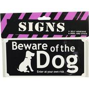 Beware of the Dog Sign 10X20cm (12)