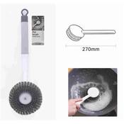 Stainless Steel Scourer With Long Handle(12)