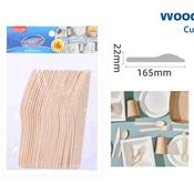 25Pcs Disposable Wooden knife(12)