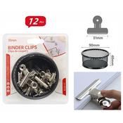 12PCS 31mm Bulldog Clips with Storage Box(12)