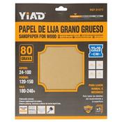 5Pcs 80 Grit Sandpaper for Wood 23×28cm(12)