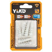 8Pcs 13x40mm Plastic Wall Plugs(12)