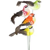 Artificial Feather Bird Garden Stakes large 40cm (8) image