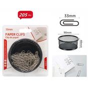 205Pcs 33mm Paper Clips with Storage Box(12) image