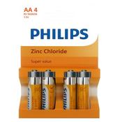 Philips Extra Zinc Chloride AA R6 B4 (12) image