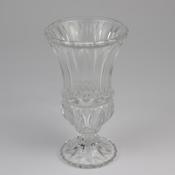 Tall Ribbed Glass Vase 11*19cm image
