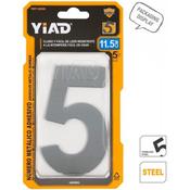11.2cm Self-Adhesive Metal Door Number 5 (12)