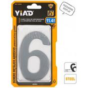 11.2cm Self-Adhesive Metal Door Number 6 (12)