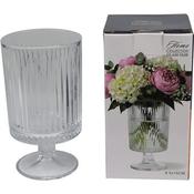 Ribbed Glass Vase 8.5*15cm