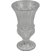Tall Ribbed Glass Vase 11*19cm image