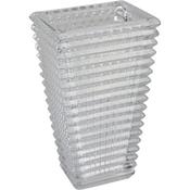 Square Textured Glass Vase 10*14*22cm image