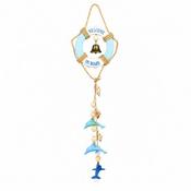 Nautical Wooden Wind Chime (8) 44X11cm