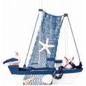 Wooden Sailing Boat (2) 17X24cm