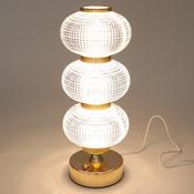 3-Tier Crystal LED USB Table Lamp 34X14X11cm