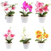 Artificial Orchid Plant in Pot (12) 17X5cm