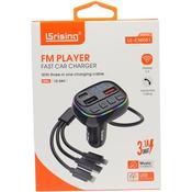 Wireless FM Transmitter Car Charger with 3in1 Charging Cable(10)